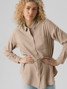 Vero Moda VMMYMILO Skjorta -Silver Mink - 10289286