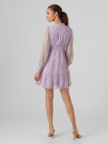 Vero Moda VMNOABELLE Kort klänning -Lavender Frost - 10289317