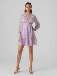 Vero Moda VMNOABELLE Kort klänning -Lavender Frost - 10289317