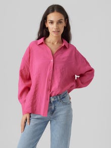 Vero Moda VMQUEENY Hemd -Pink Yarrow - 10289349