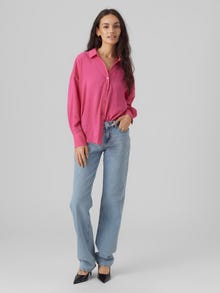Vero Moda VMQUEENY Hemd -Pink Yarrow - 10289349