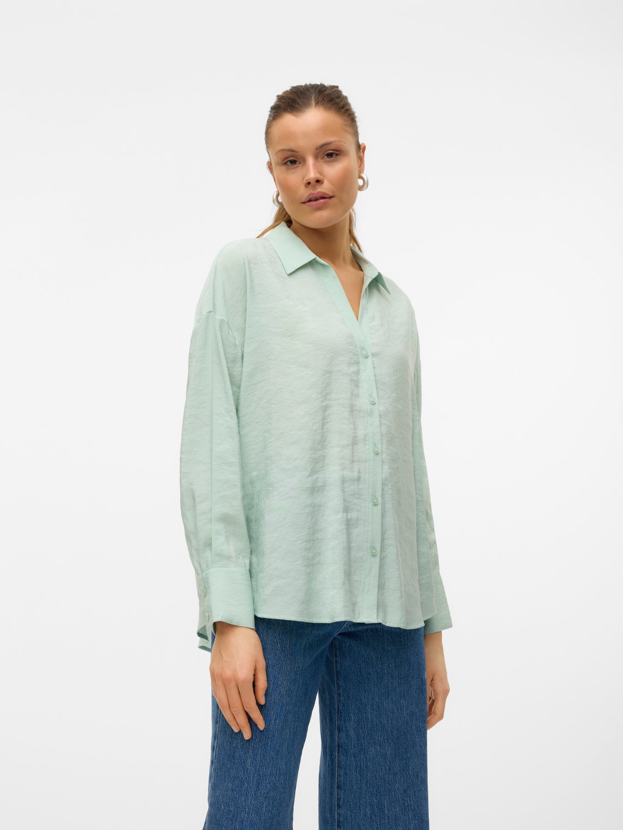 Vero Moda VMQUEENY Skjorte -Silt Green - 10289349