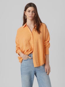 Vero Moda VMQUEENY Hemd -Mock Orange - 10289349