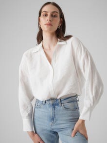 Vero Moda VMQUEENY Shirt -Bright White - 10289349