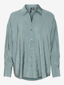 Vero Moda VMQUEENY Shirt -Balsam Green - 10289349