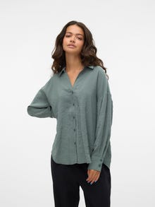 Vero Moda VMQUEENY Shirt -Balsam Green - 10289349