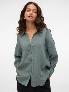 Vero Moda VMQUEENY Shirt -Balsam Green - 10289349