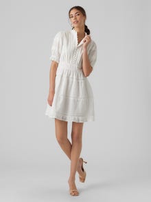 Vero Moda VMNONNIE Kurzes Kleid -Snow White - 10289371