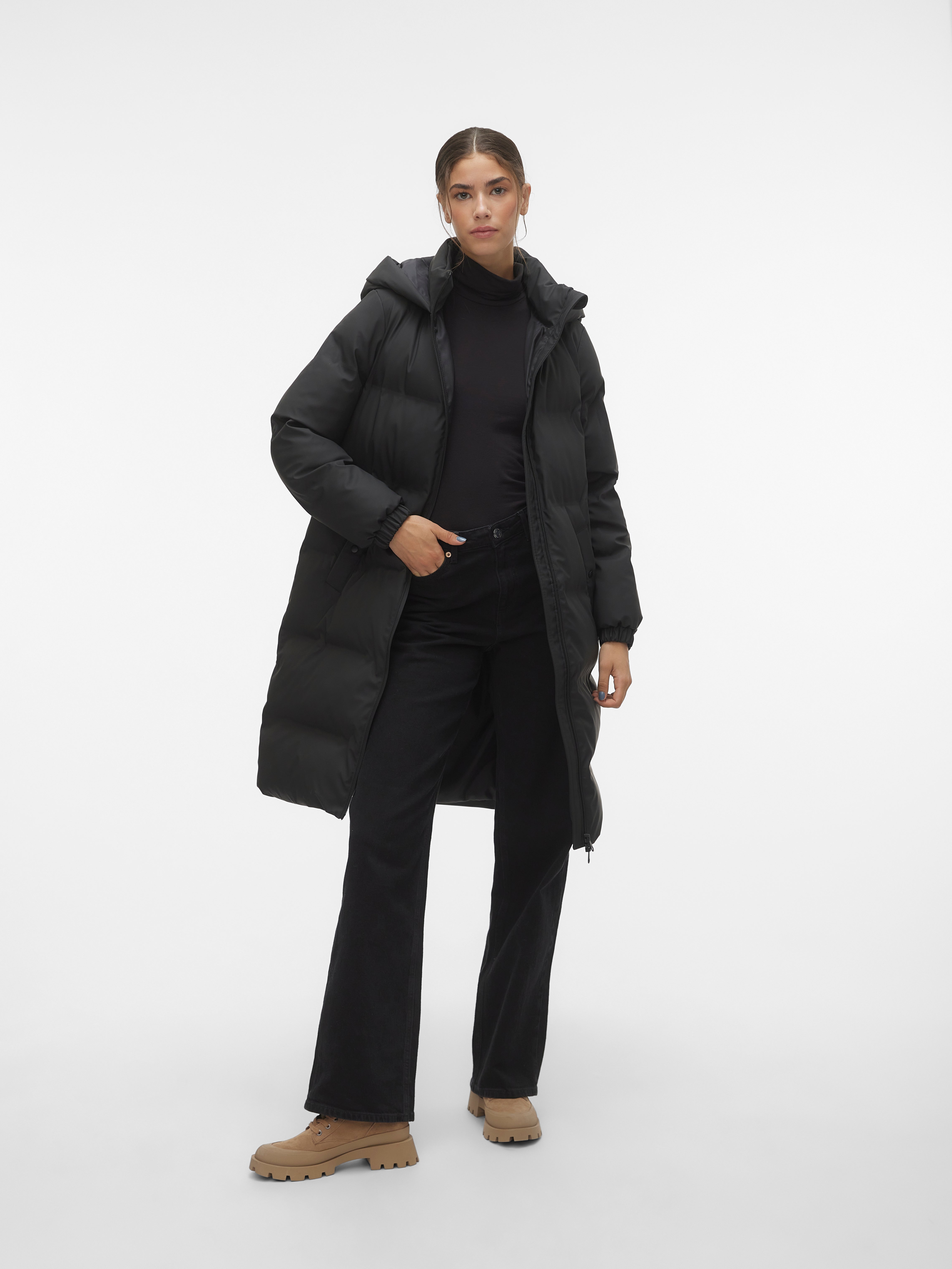 Manteau noir best sale vero moda