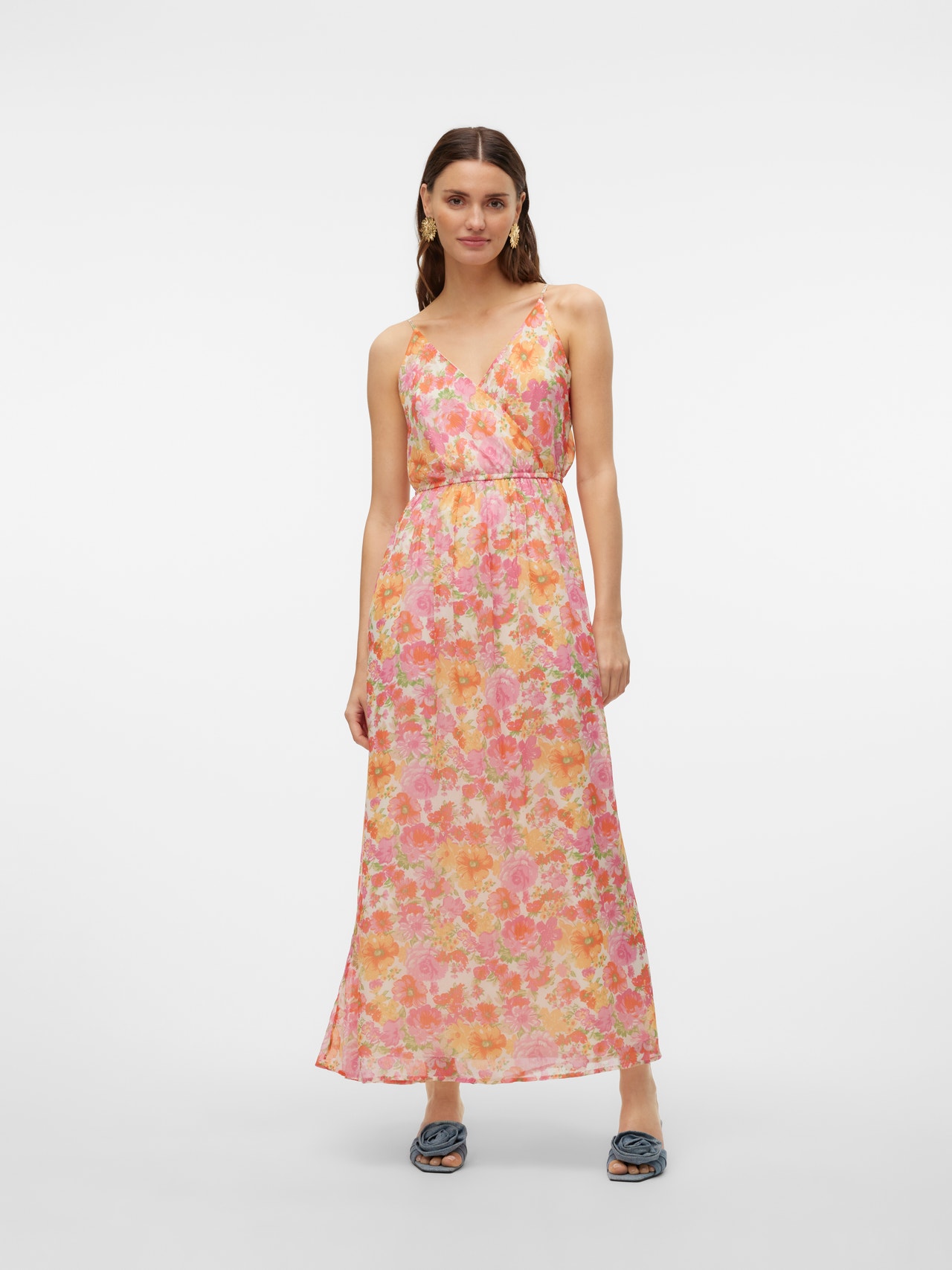 Vero Moda VMSMILLA Lang kjole -Birch - 10289487