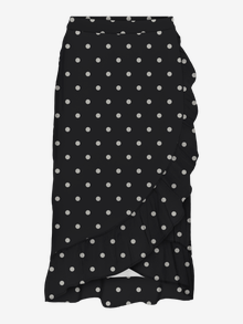 Vero Moda VMSMILLA Aukštas juosmuo Ilgas sijonas -Black - 10289510