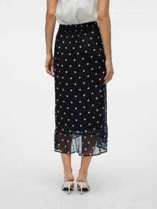 Vero Moda VMSMILLA Aukštas juosmuo Ilgas sijonas -Black - 10289510