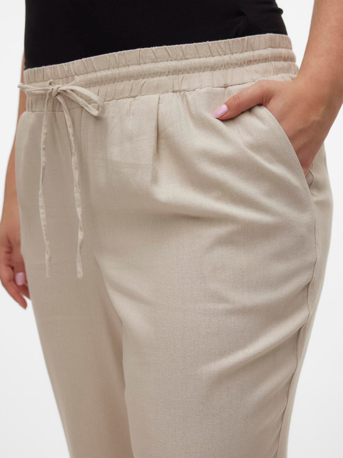 Vero Moda VMJESMILO Taille moyenne Pantalons -Silver Lining - 10289648