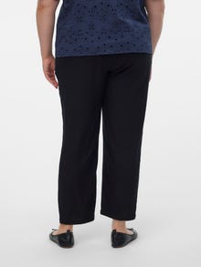 Vero Moda VMCJESMILO Mid waist Trousers -Black - 10289648