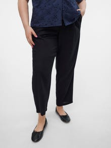 Vero Moda VMCJESMILO Mid waist Trousers -Black - 10289648
