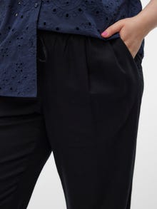 Vero Moda VMCJESMILO Mid waist Trousers -Black - 10289648