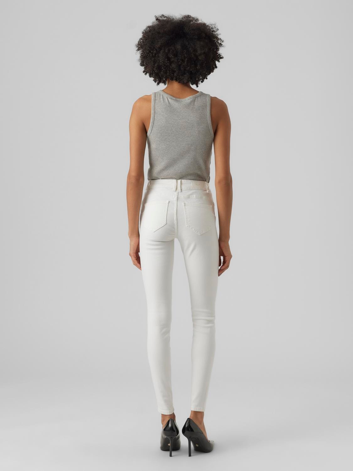 Vero Moda VMSAKE Slim Fit Jeans -White - 10289721