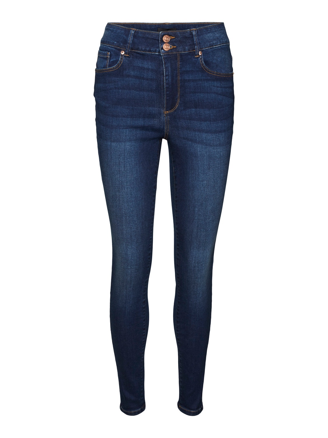 Vero Moda VMSOPHIA Hohe Taille Jeans -Dark Blue Denim - 10289737