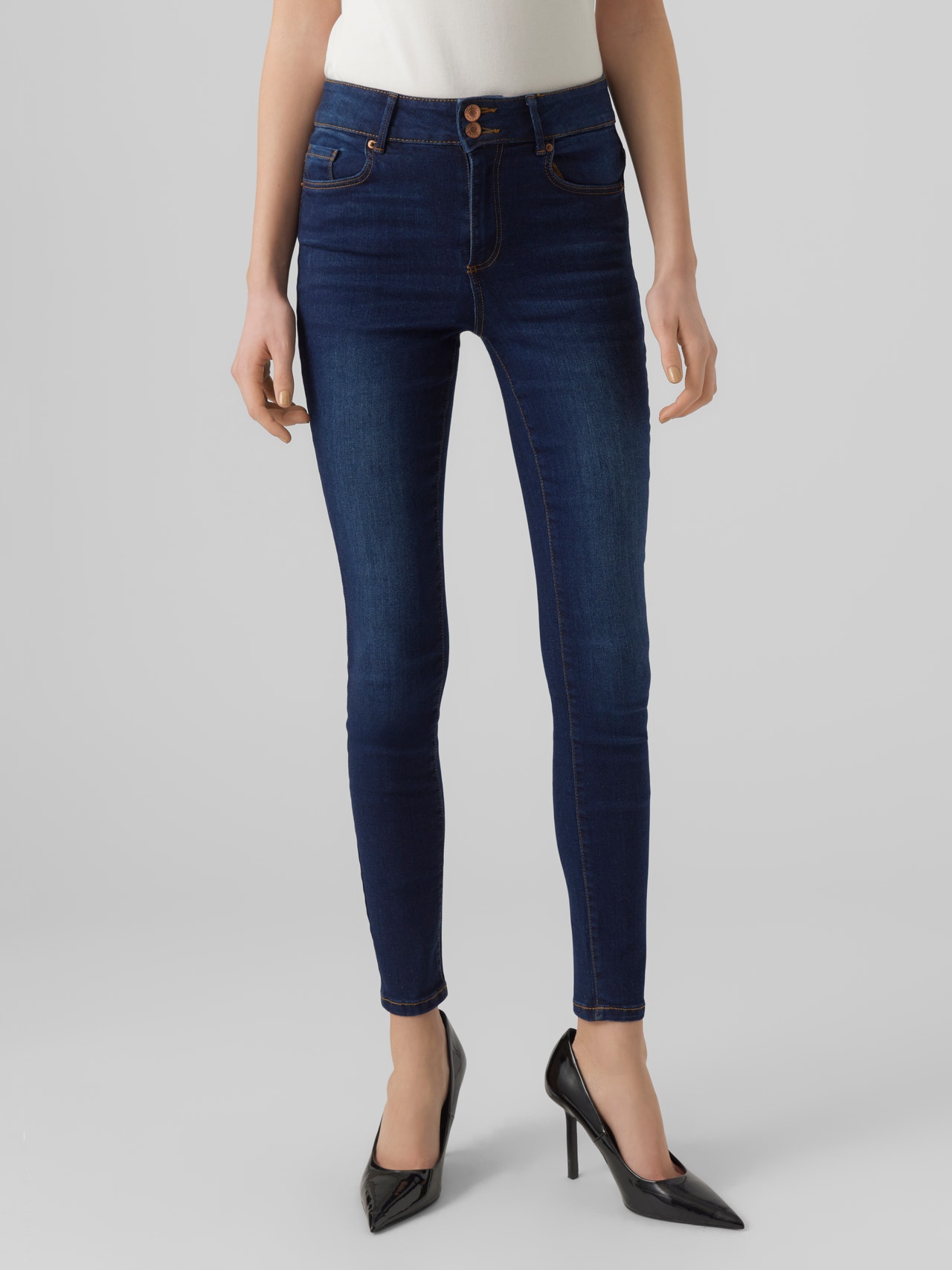 VMSOPHIA High Vero Moda® | | Dark Jeans Blue rise