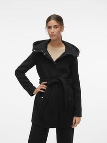 Vero Moda Kapuuts Regulaarsed varrukad Jope -Black - 10289864
