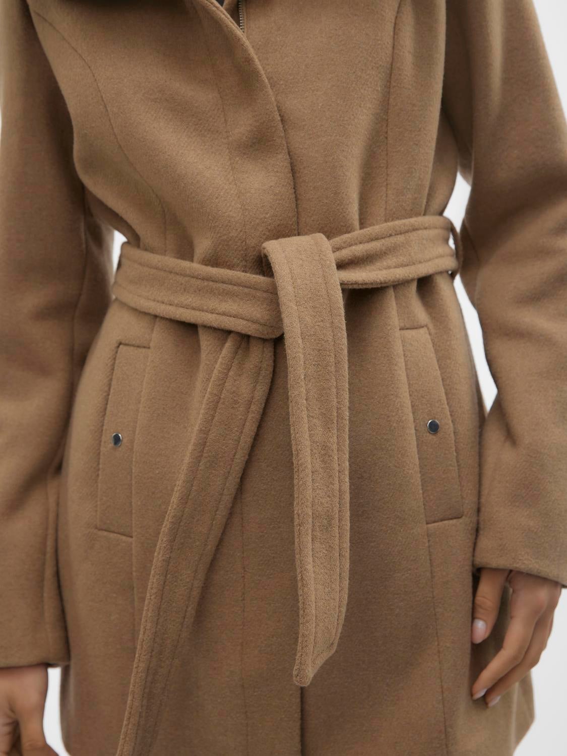 Vero moda clearance camel coat