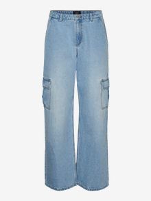 Vero Moda VMNORTH Mid Rise Locker geschnitten Jeans -Medium Blue Denim - 10289887