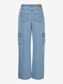 Vero Moda VMNORTH Mid Rise Locker geschnitten Jeans -Medium Blue Denim - 10289887