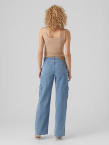 Vero Moda VMNORTH Mid Rise Locker geschnitten Jeans -Medium Blue Denim - 10289887
