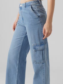 Vero Moda VMNORTH Mid Rise Locker geschnitten Jeans -Medium Blue Denim - 10289887