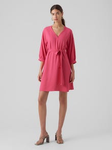 Vero Moda VMUNYE Short dress -Pink Yarrow - 10289932