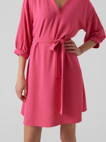 Vero Moda VMUNYE Short dress -Pink Yarrow - 10289932