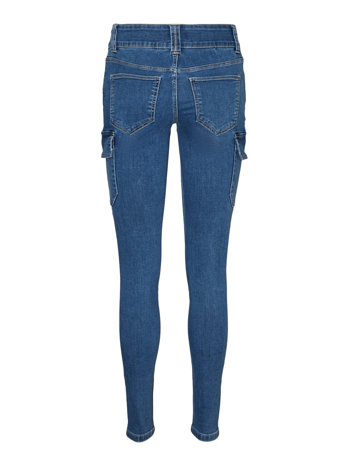 Vero Moda VMCATCH Cargo Fit Jeans -Medium Blue Denim - 10289942
