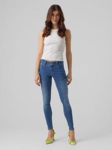 Vero Moda VMCATCH Mid Rise Cargo Schnitt Jeans -Medium Blue Denim - 10289942