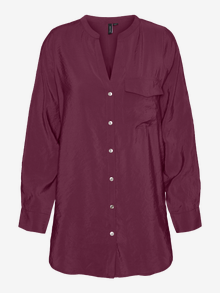 Vero Moda VMQUEENY Hemd -Grape Wine - 10290054
