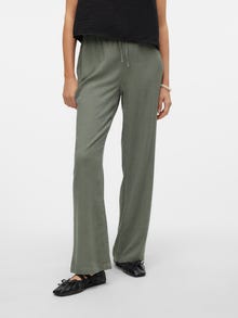 Vero Moda VMLINE Mid waist Trousers -Laurel Wreath - 10290058