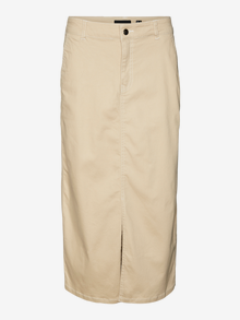 Vero Moda VMWILD Hohe Taille Langer Rock -Irish Cream - 10290094