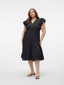 Vero Moda VMJARLOTTE Lång klänning -Black - 10290100