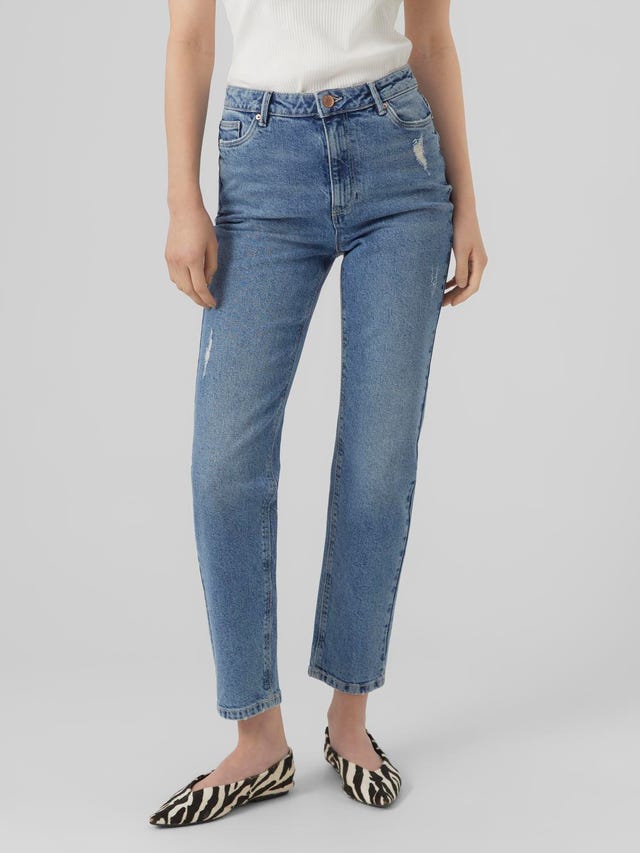 Vero Moda VMLINDA HÃ¸j talje Mom fit Jeans - 10290175