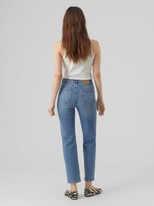 Vero Moda VMLINDA Hohe Taille Jeans -Medium Blue Denim - 10290175