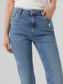 Vero Moda VMLINDA High rise Mom Fit Jeans -Medium Blue Denim - 10290175