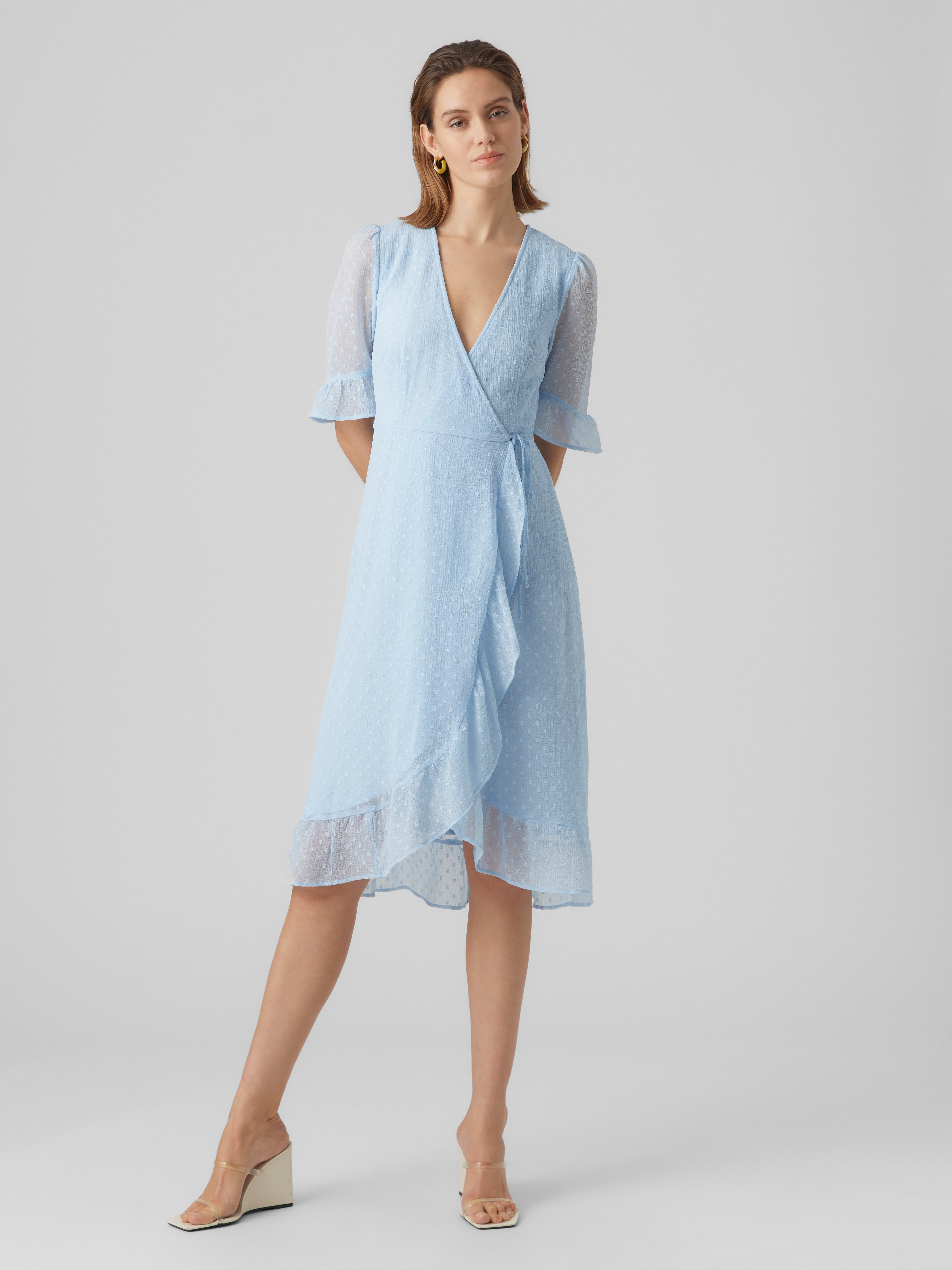 Vero moda blue outlet dress