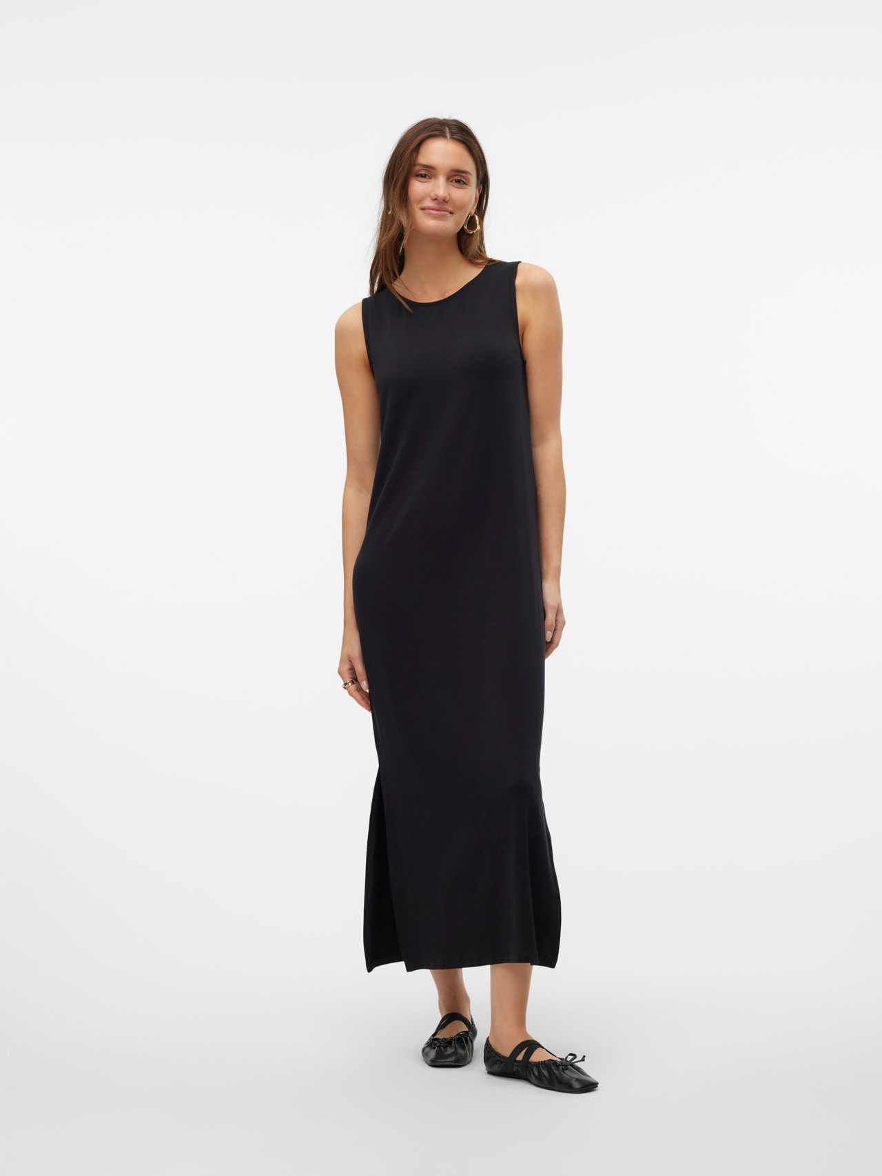 Vero Moda VMFIONA Długa sukienka -Black - 10290338