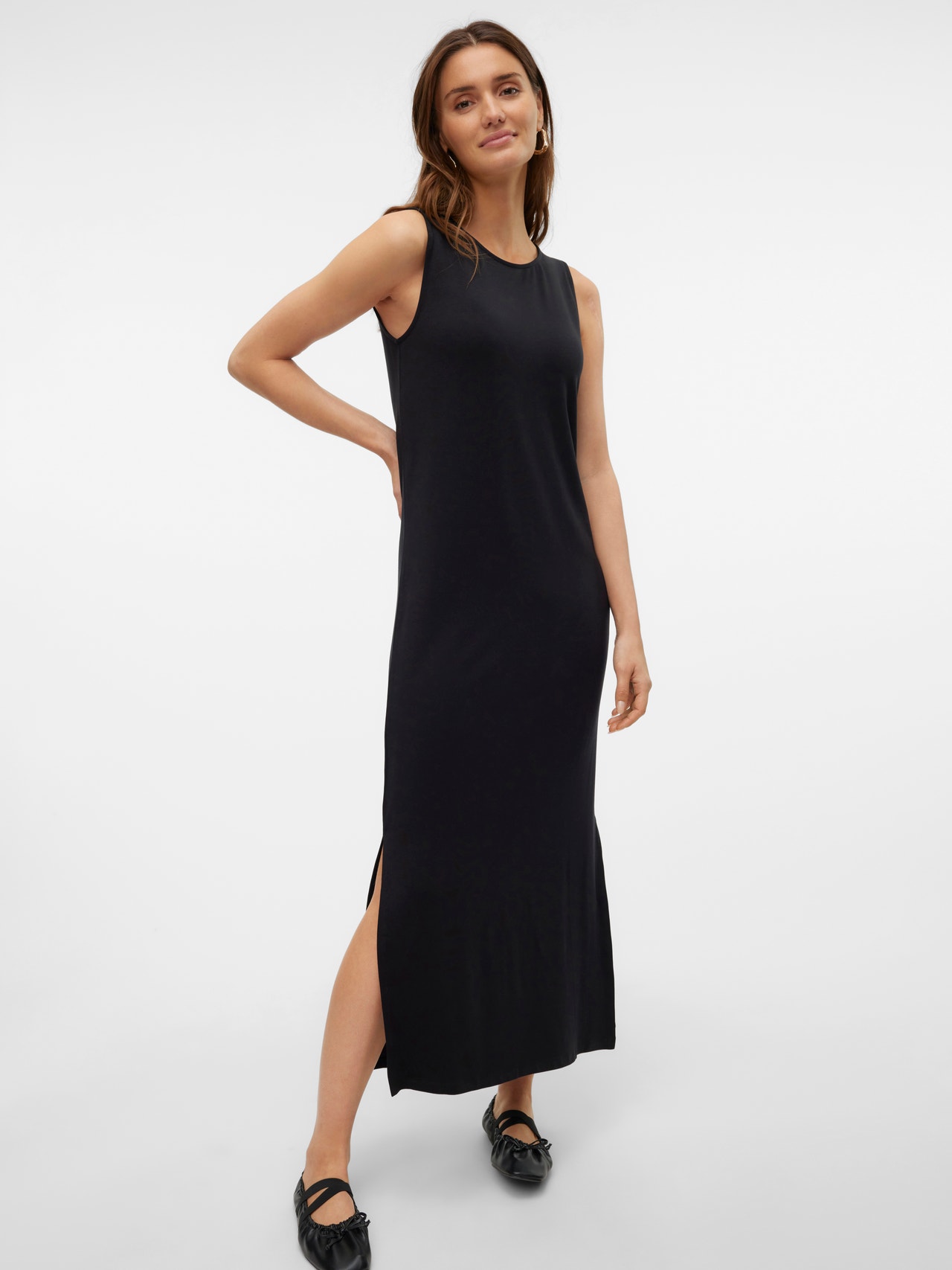 Vero Moda VMFIONA Lang kjole -Black - 10290338