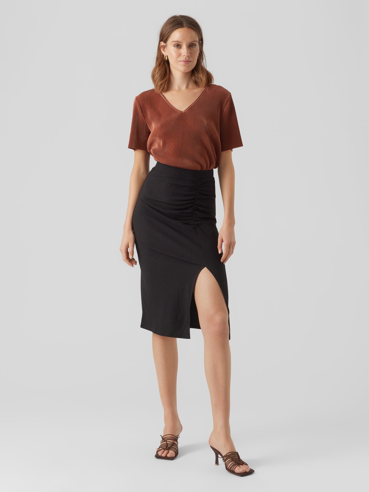 Vero Moda VMJONA Long Skirt -Black - 10290340