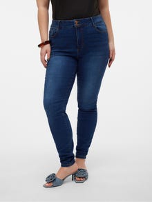 Vero Moda VMSOPHIA Hög midja Skinny Fit Jeans -Dark Blue Denim - 10290393