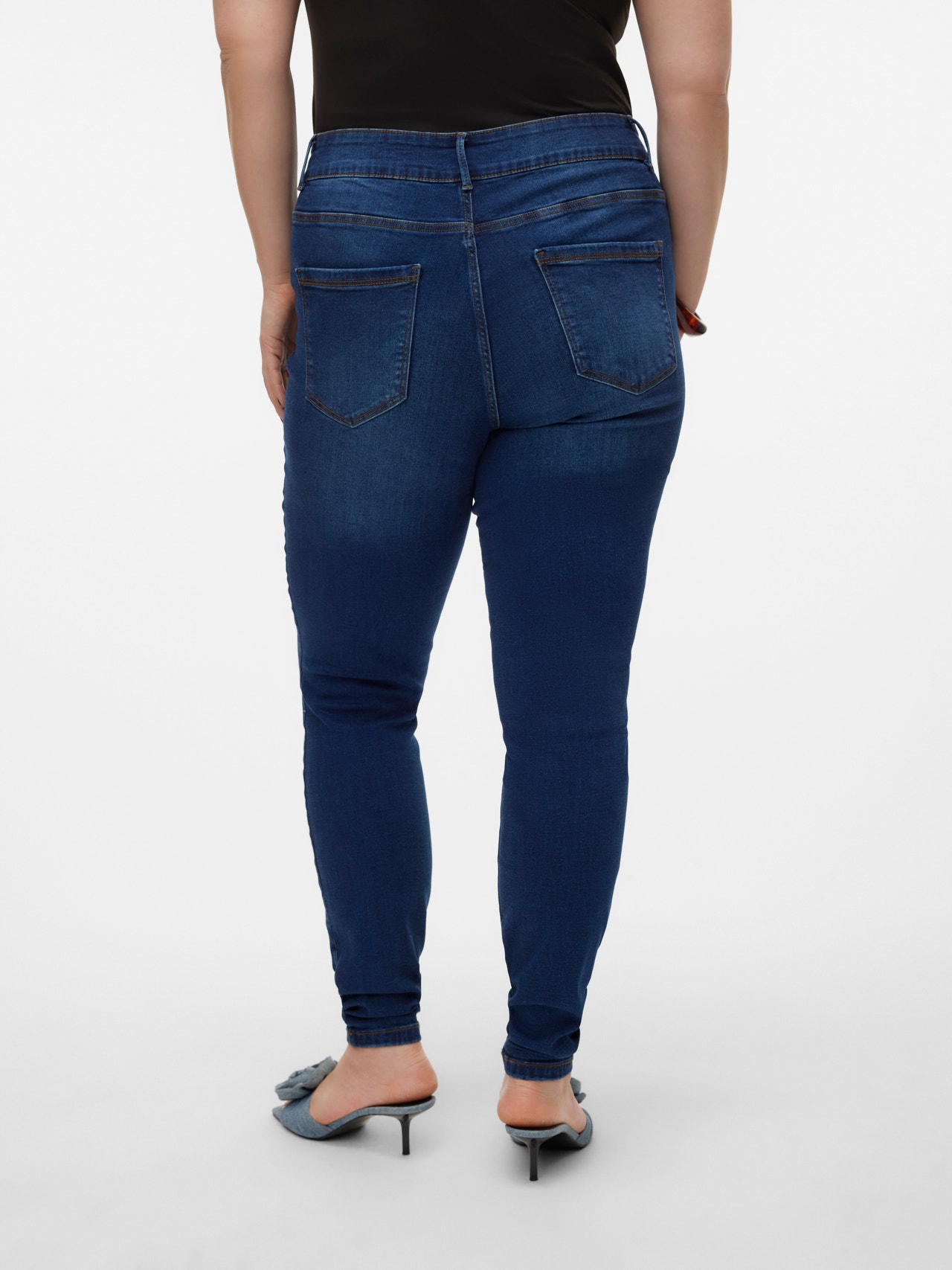Vero Moda VMSOPHIA High rise Skinny Fit Jeans -Dark Blue Denim - 10290393