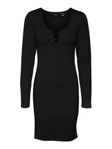 Vero Moda VMRIVA Kort klänning -Black - 10290427