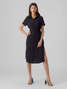Vero Moda VMQUEENY Midi dress -Black - 10290440