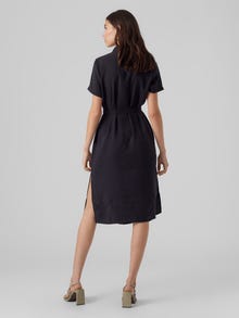 Vero Moda VMQUEENY Midikjole -Black - 10290440