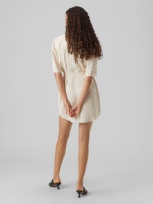 Vero Moda VMQUEENY Kort kjole -Birch - 10290467